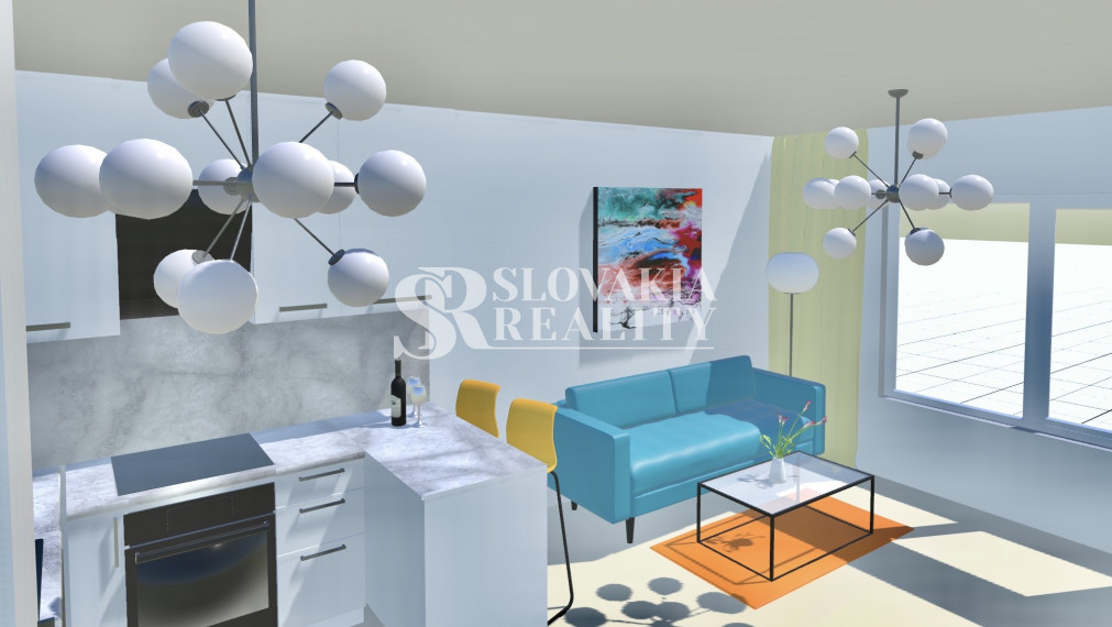 2-izb.byt v novstavbe SLNEČNÁ PLÁŇ, loggia, skolaudovaný