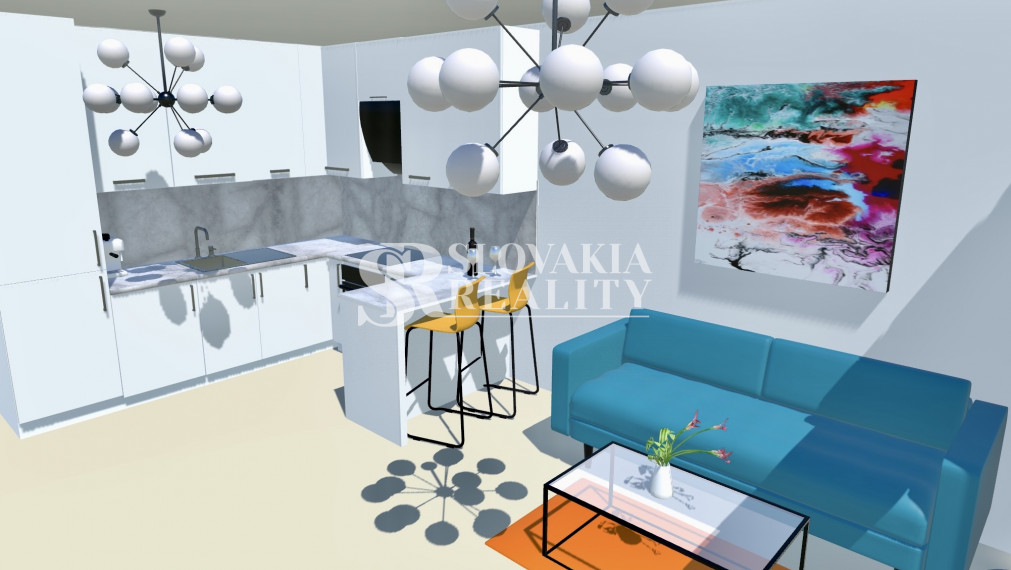 2-izb.byt v novstavbe SLNEČNÁ PLÁŇ, loggia, skolaudovaný