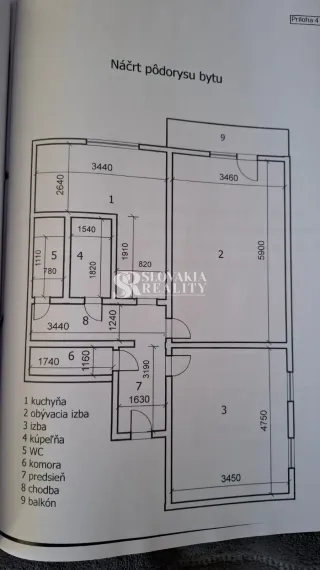 Veľký 2 izb. BYT s balkónom 65m2, 10/11 Nitra -Klokočina