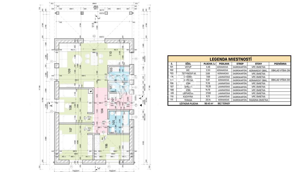 Moderné 4-izbové bungalovy s terasou, kolaudácia 2027 v cene