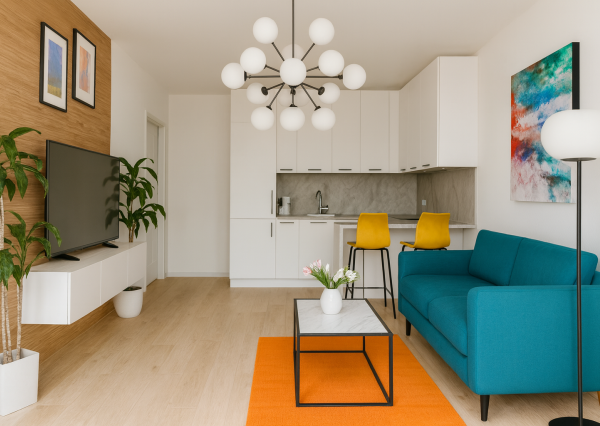 2-izb.byt v novstavbe SLNEČNÁ PLÁŇ, loggia, skolaudovaný