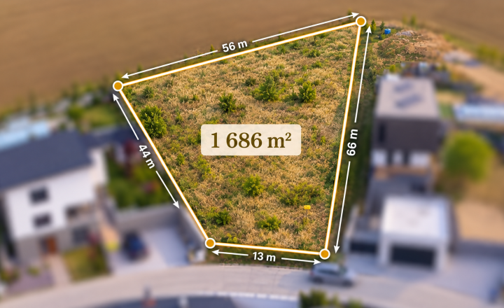 Krásny pozemok s panoramatickým výhľadom na Zobor 1 686 m²